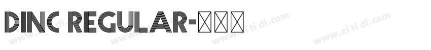 dinc regular字体转换